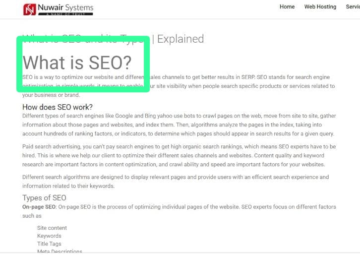 seo process 